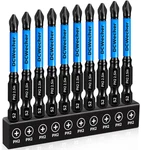 10-PACK PH2 Phillips Impact Bits 2.5" Magnetic Drill Screwdriver 1/4" Hex Shank. Fixed Price $6.10.