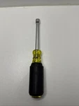 Klein Tools 3" 1/4" Nut Hollow Shank Magnetic Tip Driver. Fixed Price $12.95.