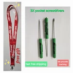 3 Snap On Tools Screwdrivers Promo Green Pocket Magnet End New +gift. Fixed Price $10.95.
