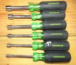 Greenlee 0253-16C Piece Rust Resistant Nut Driver Set With Soft Cushioned Grip. Fixed Price $29.69.
