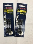 Bosch Impact Bits Pack Phillips P2 SQ2-R2 T25 Torsion 2.5'' ITDEV2503 Lot Of. Fixed Price $14.99.