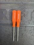 (2) Sears Craftsman Usa Nos 41555 Neon Orange Phillips Screwdrivers P0X2.5. Fixed Price $25.00.