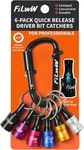 Bit Holder KEYCHAIN,6PCS 1/4 Quick Release Driver Catchers Tool Gifts For Me. Fixed Price $15.31.