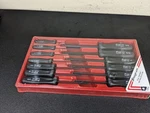 #BN660 Snap-on New Hex/ball Allen Wrench Set SDAB050-SDAB24A Black Handles. Fixed Price $299.95.