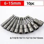 6MM-15MM Impact Socket Magnetic Nut Screwdriver 1/4 Hex Key Set Drill Bit Adapte. Fixed Price $18.50.