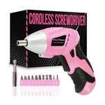 Pink Power 3.6 Volt Electric Screwdriver Cordless Rechargeable Scre... Fast Ship. Fixed Price $40.10.