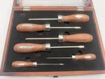 Sheffield 6PC Stainless Steel Wood Handle Commemorative Screwdriver Gift Set. Fixed Price $60.00.