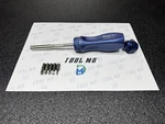 Snap-on Tools Nos Power Blue Hard Handle Ratcheting Screwdriver W/bits SSDMR4B. Fixed Price $194.95.
