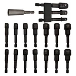 17PCS Magnetic Nut Driver 1/4 Hex Head Impact Bit Set,cr-v .... Fixed Price $13.63.
