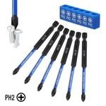 Workpro 6PC PH2 Impact Phillips Screwdriver Bits #2 1/4" Hex-shank. Fixed Price $17.99.