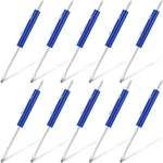 10 Pcs Blue Pocket Screwdriver Set With Clip Double End Slotted Mechanics. Fixed Price $19.29.