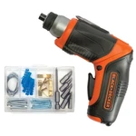 Black & Decker BDCS40BI 4V Max Cordless Screwdriver W/ Picture-hanging Kit New. Fixed Price $47.00.