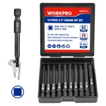 Workpro 10 Piece Magnetic Square Set 1/4 Inch Hex Shank Screwdriver. Fixed Price $13.93.