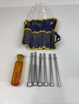Vaco Pc Nut Driver Set Roll Up 90-1 Handle 7/16-3/8-11/32-5/16-1/4-3/16. Fixed Price $27.50.