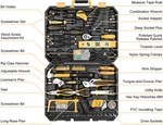 Dekopro 228PC Mechanics Tool Set Socket Wrench Kit With Storage Case. Fixed Price $96.45.