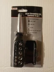Tool Bench 12-IN-1 Screwdriver Set Includes 6 Bits, 5 Sockets And Adapter. Fixed Price $10.00.