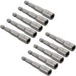 10PCS 1/4'' Hex Shank Magnetic Power Nut Driver Bit Sets, Quick Change Socket. Fixed Price $17.62.