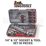 Teng Tools Piece 1/4" & 1/2" Socket, Ratchet, Spanner, Screwdriver Set TM095. Fixed Price $287.64.