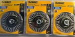 Lot Of 3 - Dewalt DW49204 4" Coarse Crimped/knotted Wire Wheel Brush Blades. Fixed Price $45.99.
