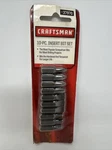 Craftsman 10-PC Insert Bit Set Nip Part # 37970. Fixed Price $16.99.