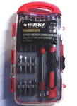 Husky 23-PIECE Precision Screwdriver Set In Red & Clear Case (471793). Fixed Price $13.54.