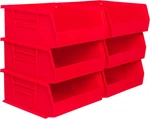 Akro-mils 30235 Stackable Plastic Storage Bins 11X11X5 Red 6 Pack Garage. Fixed Price $65.73.
