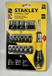 Stanley 29PC Control-grip Ratcheting Screwdriver Set #54-925. Fixed Price $20.00.