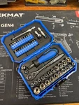Kobalt Pro 90 Tooth 50-PC Tool Set 1/4 Ratchet Sae/metric Socket Screw Driver. Fixed Price $25.00.