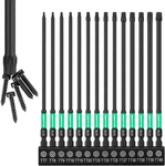 Torx Bit 14PC Impact Set, Magnetic Screwdriver 1/4 Torq. Fixed Price $43.99.