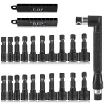 20 Power Nut Driver Set For Impact Drill, Sae And Metric 1/4 Hex Head. Fixed Price $39.03.