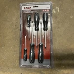 Teq Correct 6 Piece Screwdriver Set - Phillips Slotted TQ414 *130. Fixed Price $16.99.