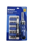 Kobalt 27PC Multi-bit Ratcheting Screwdriver Set + Nylon Storage Pouch. Fixed Price $24.99.