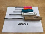 Snap-on Tools New 5PC Multi-color Hard Handle Phillips Screwdriver Set SDDP50MC. Fixed Price $249.95.