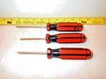 Vintage Stanley Set Of Screwdrivers (63-364;63-383;65-321) Made Usa. Fixed Price $37.99.