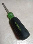 Greenlee 0153-13C Square Shank 1/4" X 8" Slotted/flat Screwdriver- Used. Fixed Price $62.00.