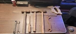 Vintage Hand Tools Lot - Hammers, Saw, Screwdriver, Wrenches, Collectibles. Fixed Price $45.00.