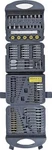New Toolbasix C122A 122PC Screwdriver & Titanium Drill Bit Set With Case 0156349. Fixed Price $22.95.