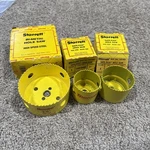 Starrett Safe-flex Hole Saw Kit Lot Welded Edge (HO200, 238, VHO358 A2. Fixed Price $30.00.