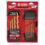 Milwaukee 48-89-1105 Model 20-PIECE Thunderbolt Titanium Coated Drill Bits Kit. Fixed Price $39.97.