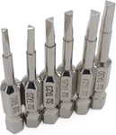 Nge Triangle Screwdriver Bit Set, 6 Pieces TA18/TA20/TA23/TA25/TA27/TA30 50MM. Fixed Price $19.70.