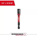 Lot Of Milwaukee Shockwave Impact Duty Magnetic Nut Driver, 1/4IN #49-66-4532. Fixed Price $16.99.