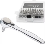 Strebito Right Angle Screwdriver 32-PIECE 1/4 Inch Mini Ratchet Set Low Profile. Fixed Price $25.00.
