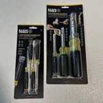 Klein Tools 85615 + 85517 Screwdriver & Nut Sets Nice Gift Set!. Fixed Price $57.00.
