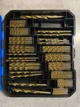 Mastercraft Titanium Drill Bit Set For Wood, Metal, Plastic. Fixed Price $36.29.