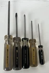 Lot 5 Vintage Ace Professionals Screwdrivers. Fixed Price $30.00.