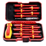 13-PIECE Vde Insulated Screwdriver Set Interchangeable Magnetic Tips, 1000V.... Fixed Price $52.12.