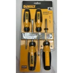 Dewalt 4 Piece Screwdriver Set Performance Grip Magnetic Tips DWHT65200. Fixed Price $14.99.