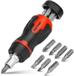 Hautmec 8-IN-1 Stubby Ratcheting Screwdriver Set, Multi Tool All. Fixed Price $19.00.