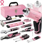 Pink Tools Set 75 Pcs Screwdriver Kit Repar Household Basic. Fixed Price $73.99.