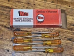 Vintage Nos Box Of Vaco A416-6C Cabinet Blade Flat Slotted Screwdrivers New. Fixed Price $99.98.